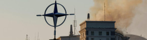 Russia hits Kyiv in largest aerial attack since war began, sparking fire at government building