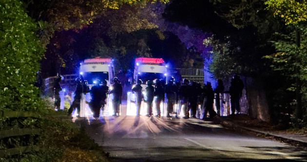 Six arrests and one garda injured as Commissioner condemns 'thuggery' of Citywest riot