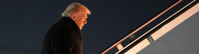 Trump (eventually) departs for Davos after 'minor electrical issue' on Air Force One
