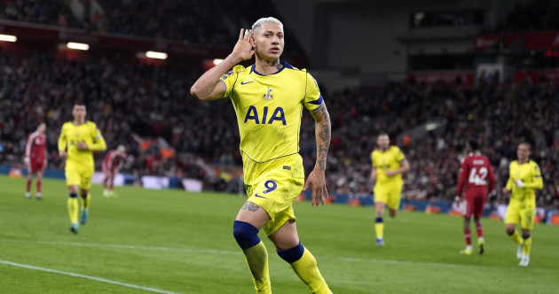 Richarlison's late equaliser at Liverpool earns Spurs their first point under Igor Tudor