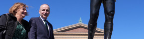 Micheál Martin scales Rocky Steps — but no victory pose before Trump talks