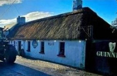 Thatched roof of Dublin pub catches fire