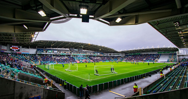 Child struck with bottle and police injured in disorder before Irish Cup Semi-Final