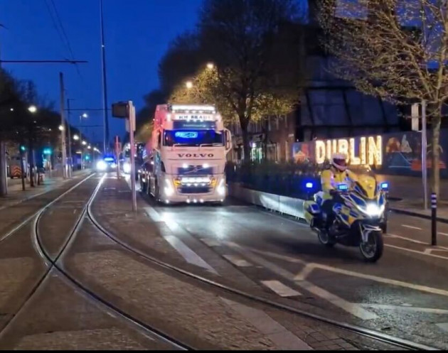 Fuel protests in O'Connell Street and across M50 cleared by gardaí overnight