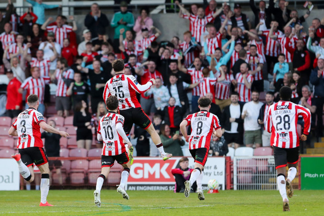 Derry City begin life at Celtic Park with battling win over Shamrock Rovers