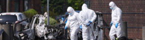 Man charged with attempted murder over car bomb explosion at police station near Belfast