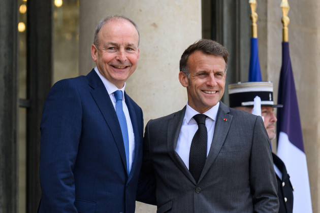 Martin and Macron all smiles ahead of meeting to discuss EU presidency plans