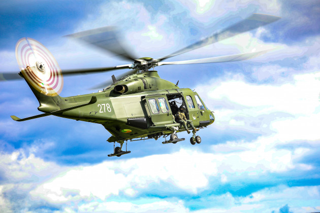 Irish military helicopter crews have been practici