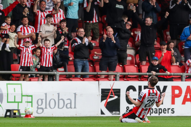 Derry celebrate Brandywell return with hard-fought win