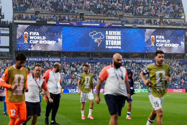 World Cup clash between France and Iraq suspended due to severe weather alert