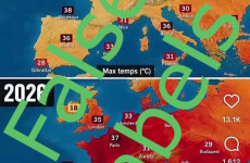 Debunked: Maps comparing European temperatures in 1976 and 2026 use mislabelled data