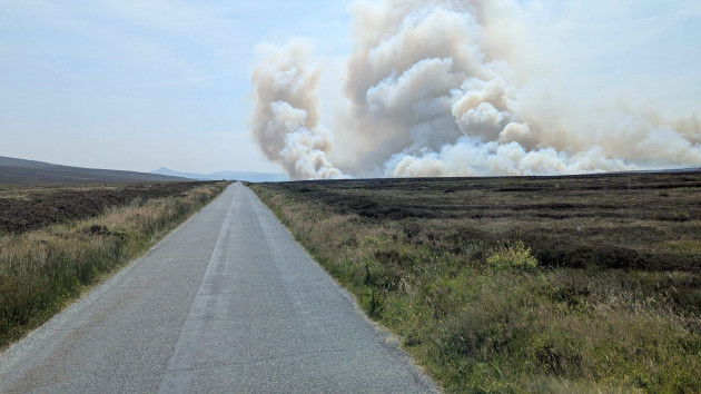 Public urged to remain vigilant as fire crews battle large fire in Dublin Mountains
