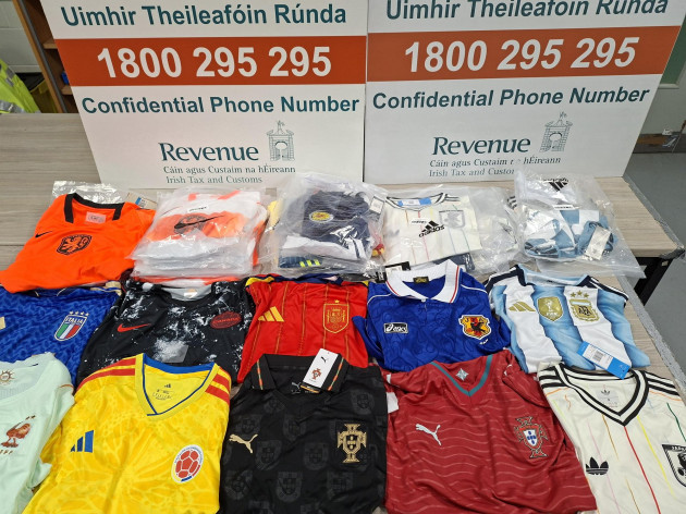 Drugs, alcohol, flares, knives and World Cup jerseys among contraband seized recently by Revenue