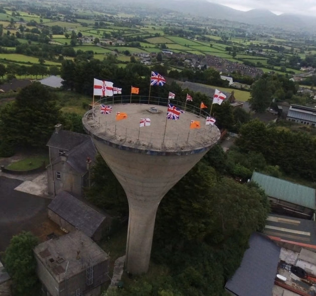 Sinn Féin calls for ‘full investigation’ after unionist flags placed on tower owned by NI Water