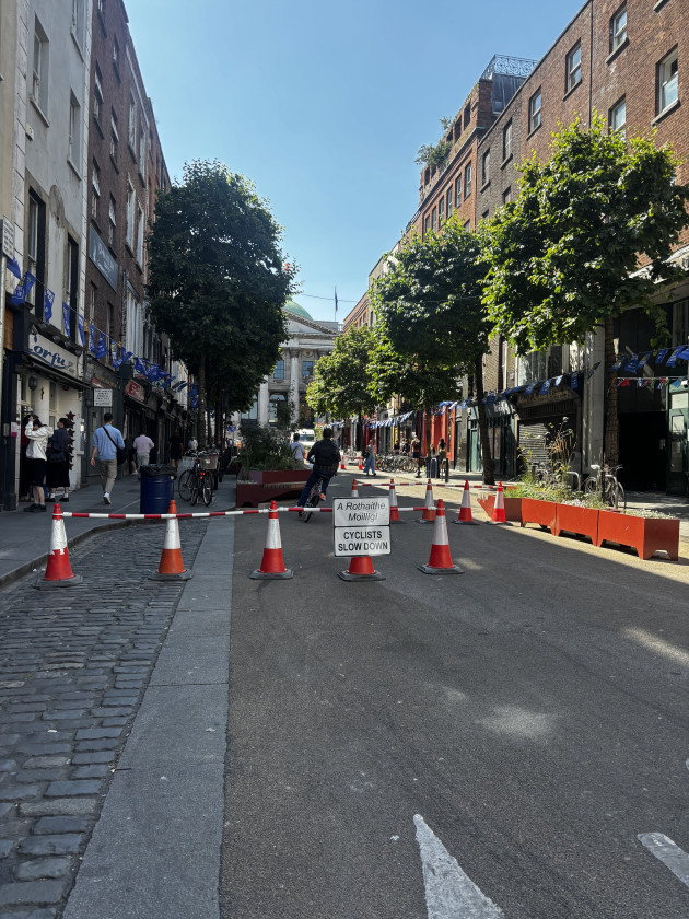 'Obstacle course' removed from Dublin streets after attempt to slow down bikes and scooters