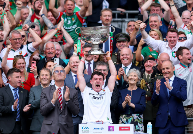 This is the moment that Mayo lifted the Sam Maguire Cup after a 75-year wait