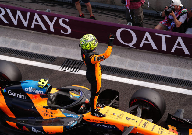 Norris pips Hamilton to Hungary pole as Mercedes duo struggle