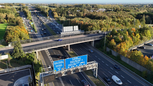 M50 southbound closed between junction 11 and 12 after serious two-vehicle collision