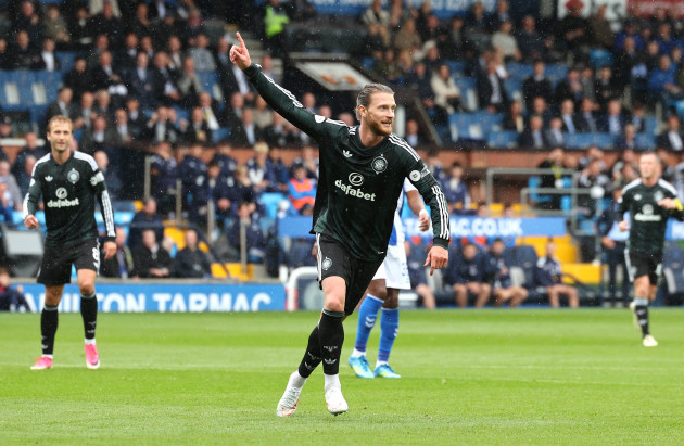 Celtic new bhoy Kasper Hogh fires hat-trick in Kilmarnock rout